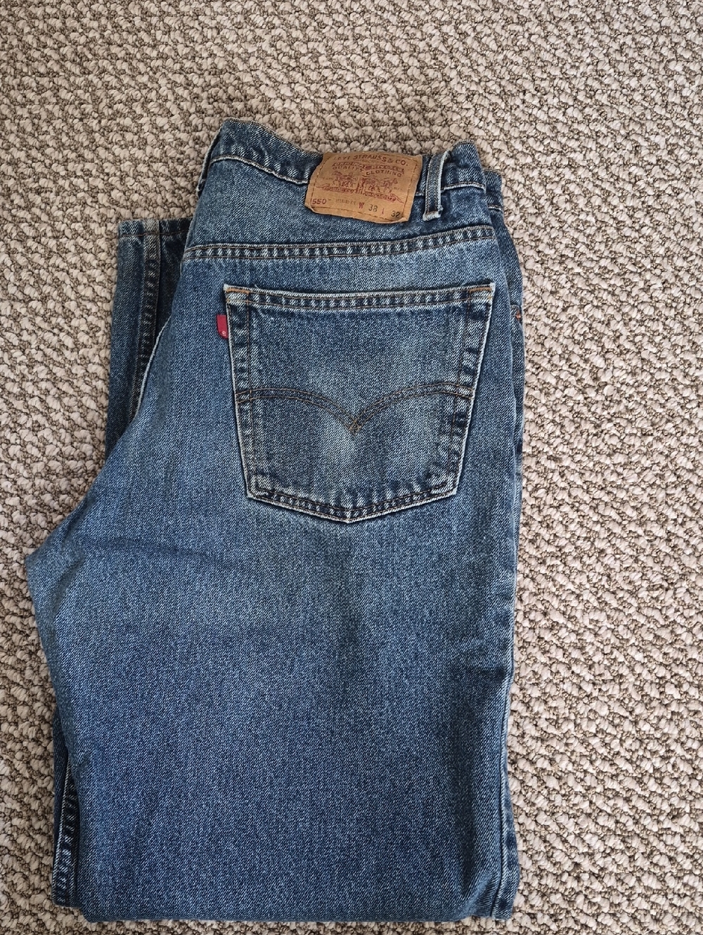 Levi's Men's Blue Straight-Leg Denim Jeans